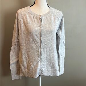 GAP Light Gray Button-Up Cardigan